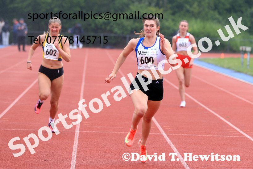 200 metres, 2026 North Eastern Track and Field Champs, Shildon, County Durham. Photo: David T. Hewitson/Sports for All Pics